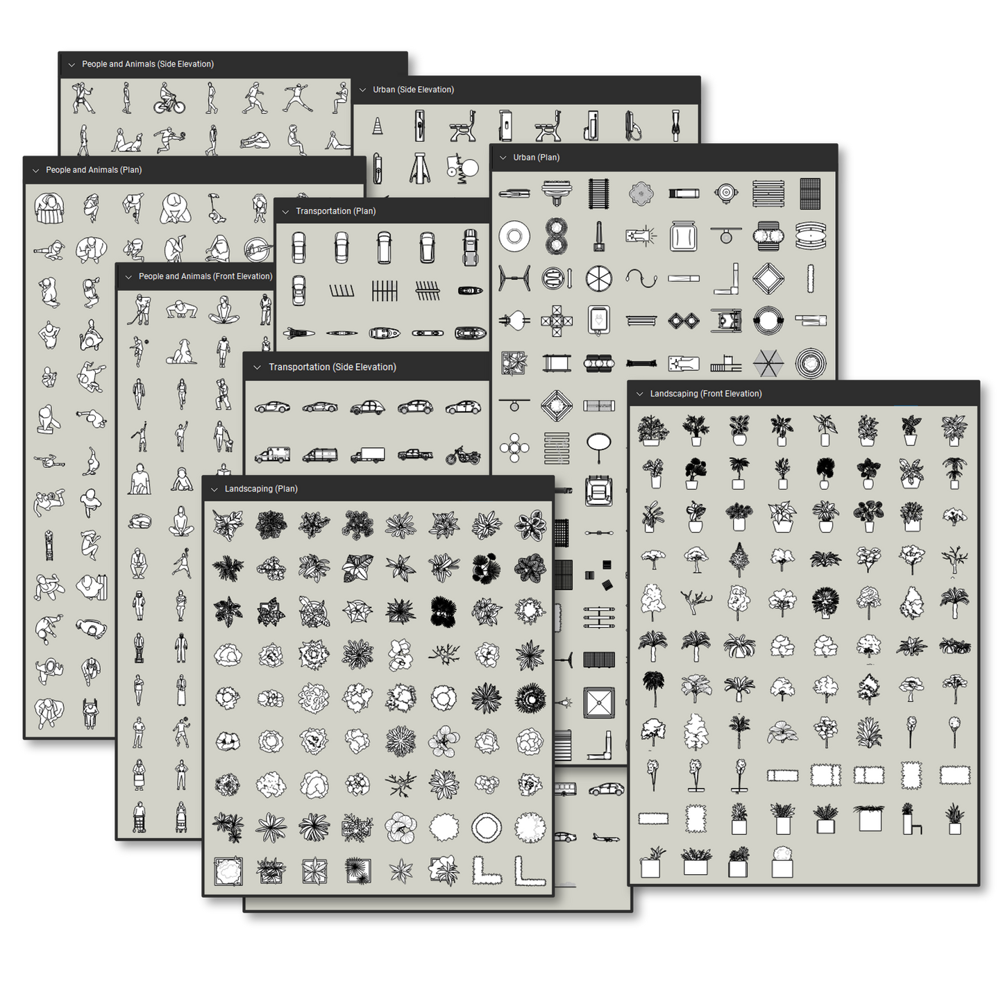 Landscaping, Urban Design and Planning Bluebeam Tool Set