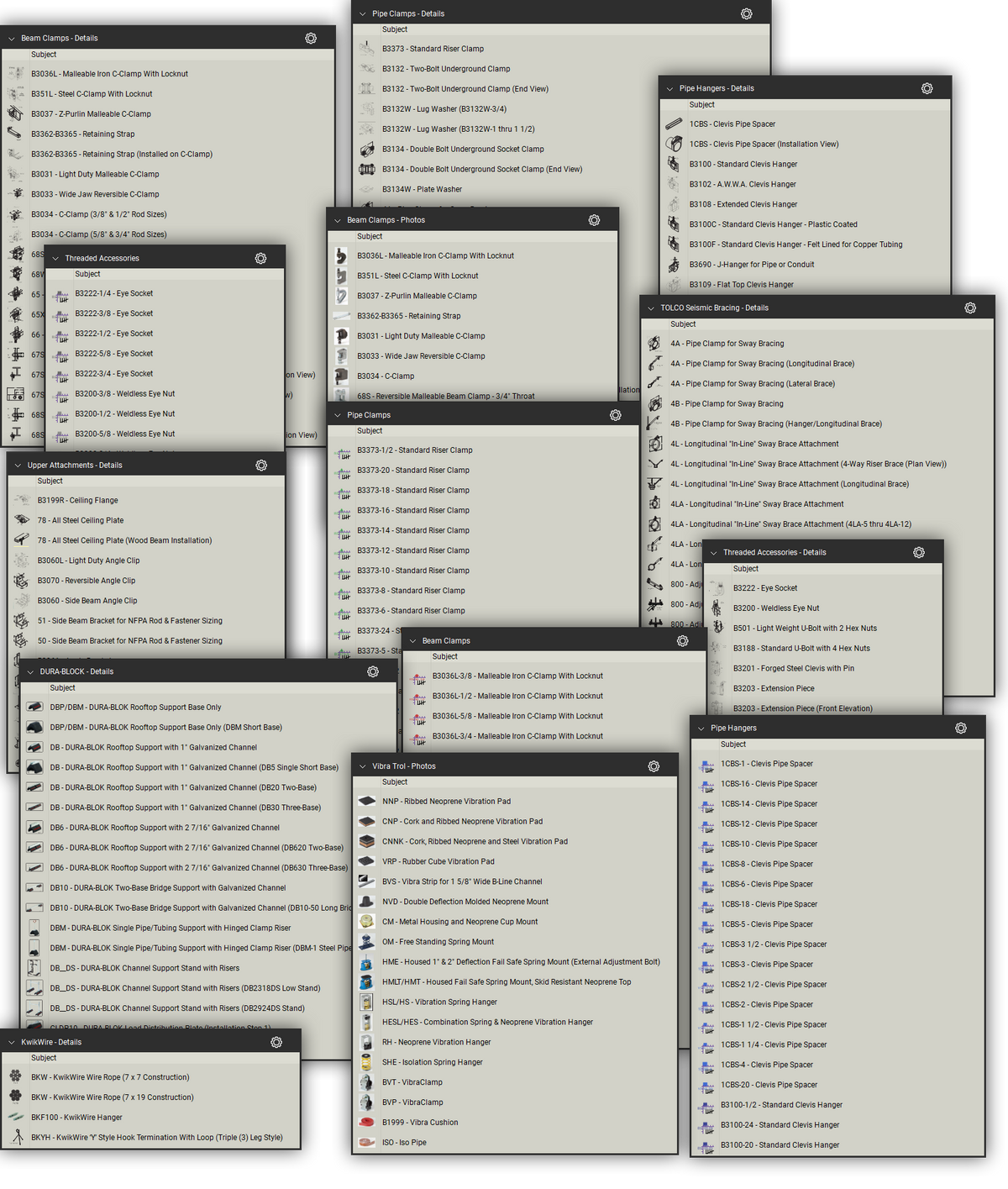 Markup in the Pipe Hangers and Supports Takeoff & Estimating Bluebeam tool set