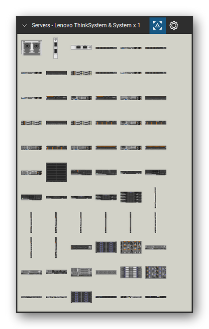 Servers tool set for Bluebeam Revu, Lenovo ThinkSystem & System x 1 set (tools 1-66 of 145) - 66 views of 49 devices, front, rear and isometric: Converged HX - SFP+, 10GbE SFP+ Low Profile, 10GbE SFP+ Low Profile H, HX1310, HX2310-E, HX2710-E, HX3310, HX3310-F, HX3500, HX3510-G and 39 more. Tool Chest in Symbol view.