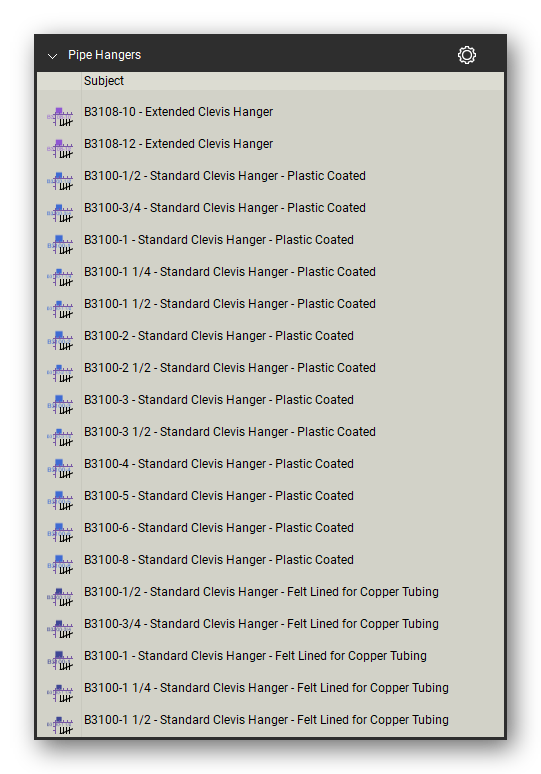 Count tools in the Pipe Hangers and Supports Takeoff & Estimating Bluebeam tool set (sheet 4 of 16)