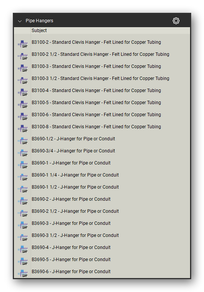 Count tools in the Pipe Hangers and Supports Takeoff & Estimating Bluebeam tool set (sheet 5 of 16)