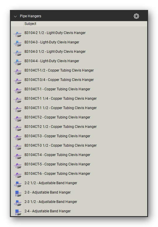 Count tools in the Pipe Hangers and Supports Takeoff & Estimating Bluebeam tool set (sheet 7 of 16)
