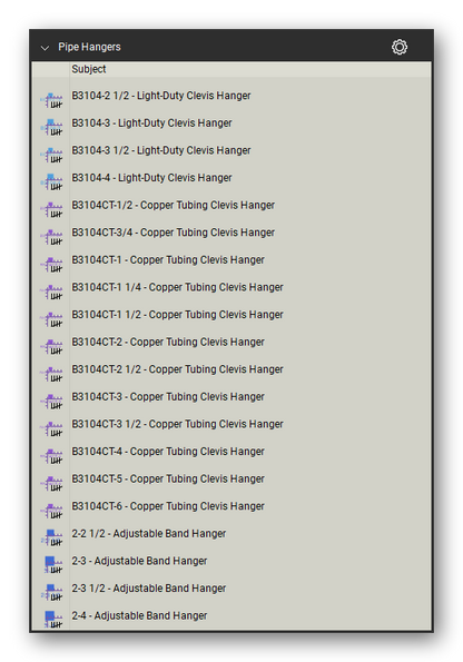 Count tools in the Pipe Hangers and Supports Takeoff & Estimating Bluebeam tool set (sheet 7 of 16)