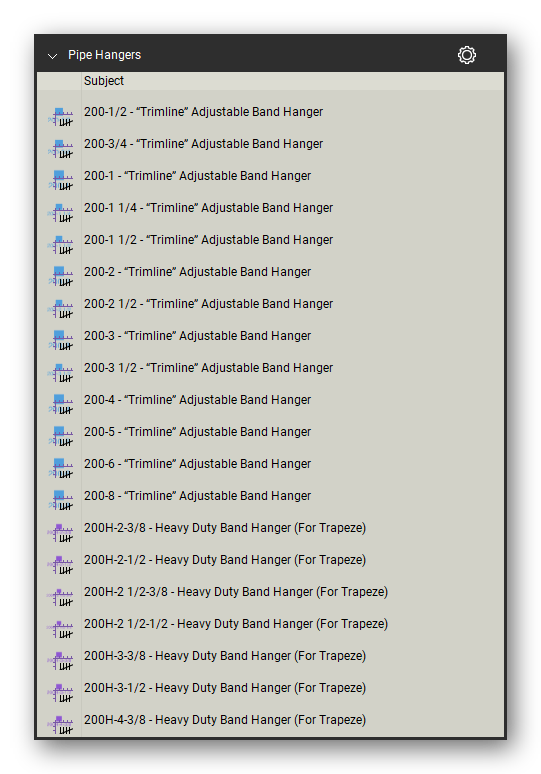 Count tools in the Pipe Hangers and Supports Takeoff & Estimating Bluebeam tool set (sheet 9 of 16)