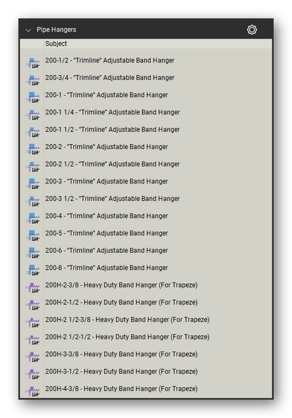 Count tools in the Pipe Hangers and Supports Takeoff & Estimating Bluebeam tool set (sheet 9 of 16)