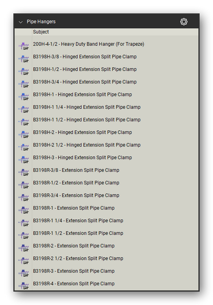 Count tools in the Pipe Hangers and Supports Takeoff & Estimating Bluebeam tool set (sheet 10 of 16)