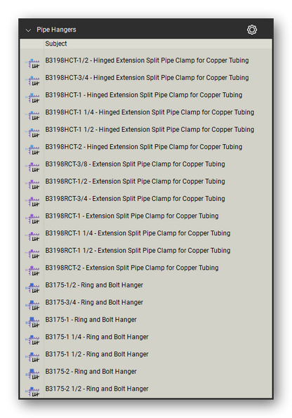Count tools in the Pipe Hangers and Supports Takeoff & Estimating Bluebeam tool set (sheet 11 of 16)