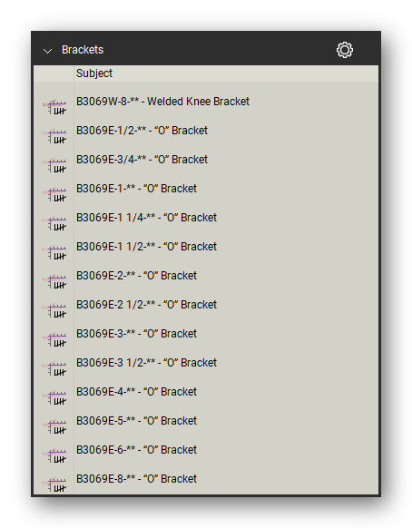 Brackets count tools in a Bluebeam Revu tool set