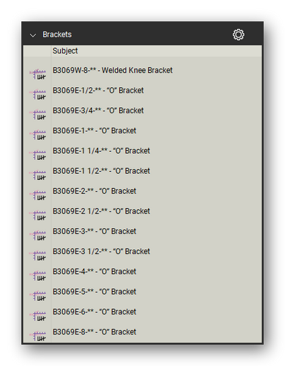 Brackets count tools in a Bluebeam Revu tool set