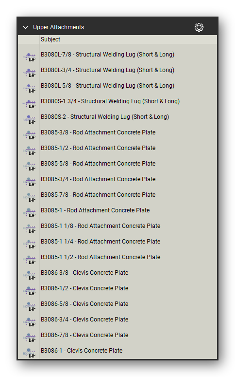 Upper attachments count tools in a Bluebeam Revu tool set