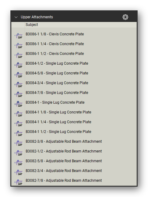 Upper attachments count tools in a Bluebeam Revu tool set