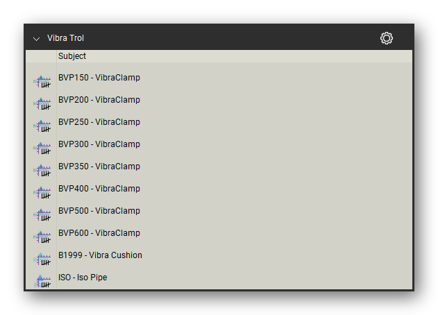 Vibra trol vibration isolation count tools in a Bluebeam Revu tool set