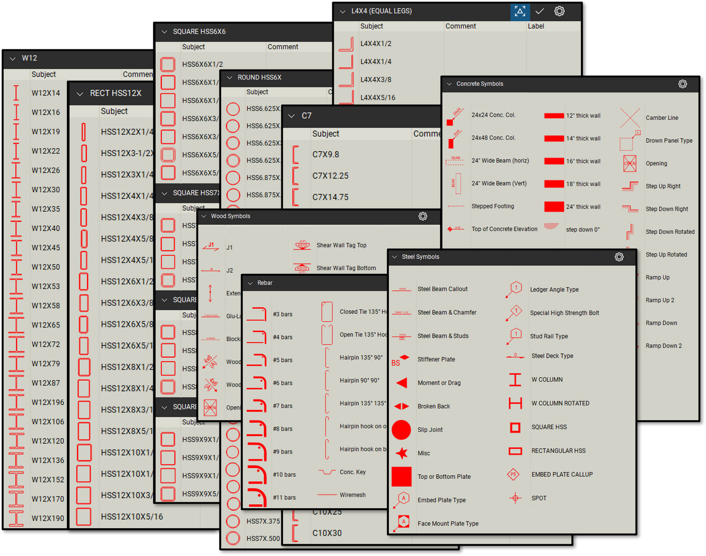 Structural Bluebeam Tool Set