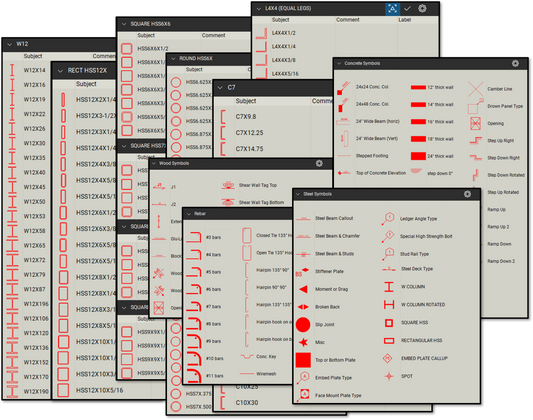 Structural Bluebeam Tool Set