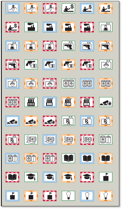 Management mapping markup in the Fire Safety and Emergency Symbols Bluebeam tool set (sheet 6 of 9)