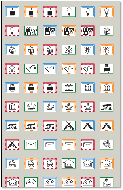Management mapping markup in the Fire Safety and Emergency Symbols Bluebeam tool set (sheet 7 of 9)