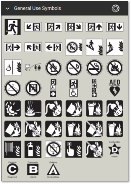 Fire Safety and Emergency Symbols Bluebeam Tool Set