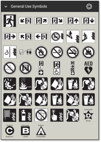 Fire Safety and Emergency Symbols Bluebeam Tool Set