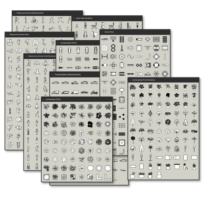 Landscaping, Urban Design and Planning Bluebeam Tool Set