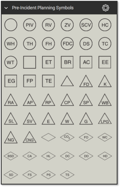 Fire Safety and Emergency Symbols Bluebeam Tool Set