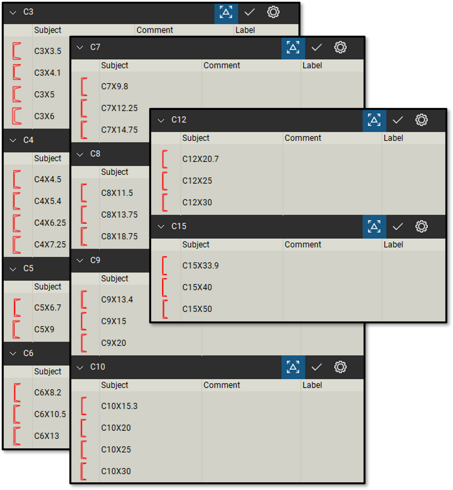 Structural Bluebeam Tool Set