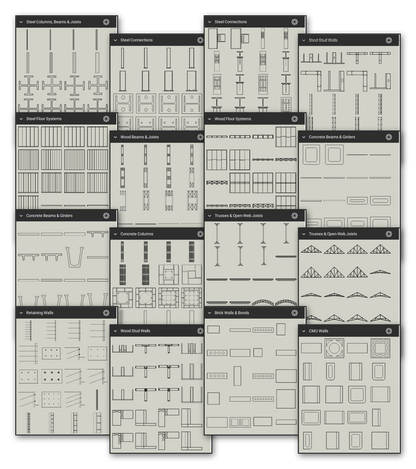 Framing & Structural Details Bluebeam Tool Set
