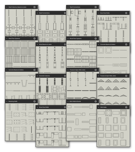 Masonry markup in the Framing & Structural Details Bluebeam tool set