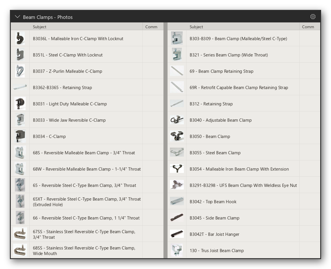Pipe Hangers and Supports Takeoff & Estimating Bluebeam Tool Set