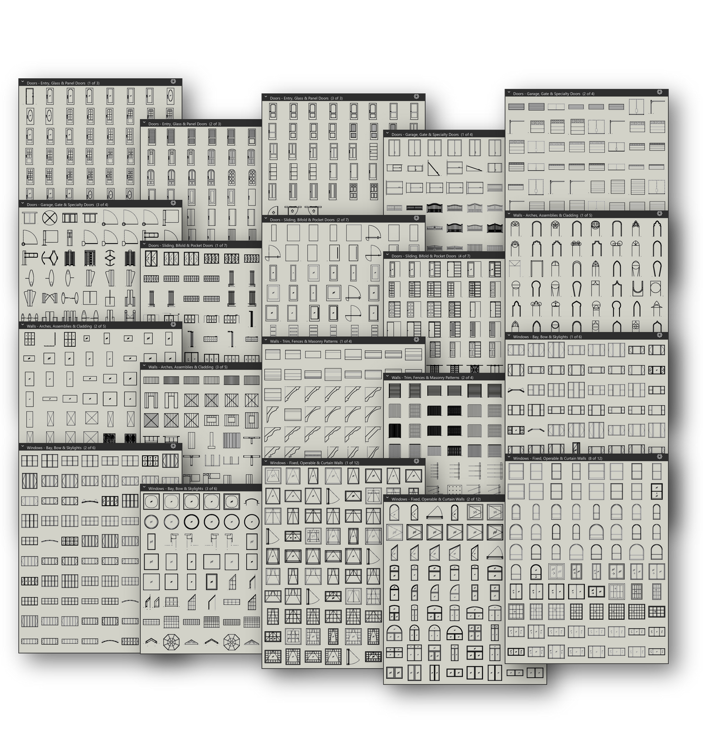 Doors, Windows & Walls Bluebeam Tool Set